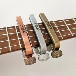 Alice Guitar Capo Adjustable Roller Metal Perfect Quick Change Tune for Electric Acoustic Guitar, Bass, Violin