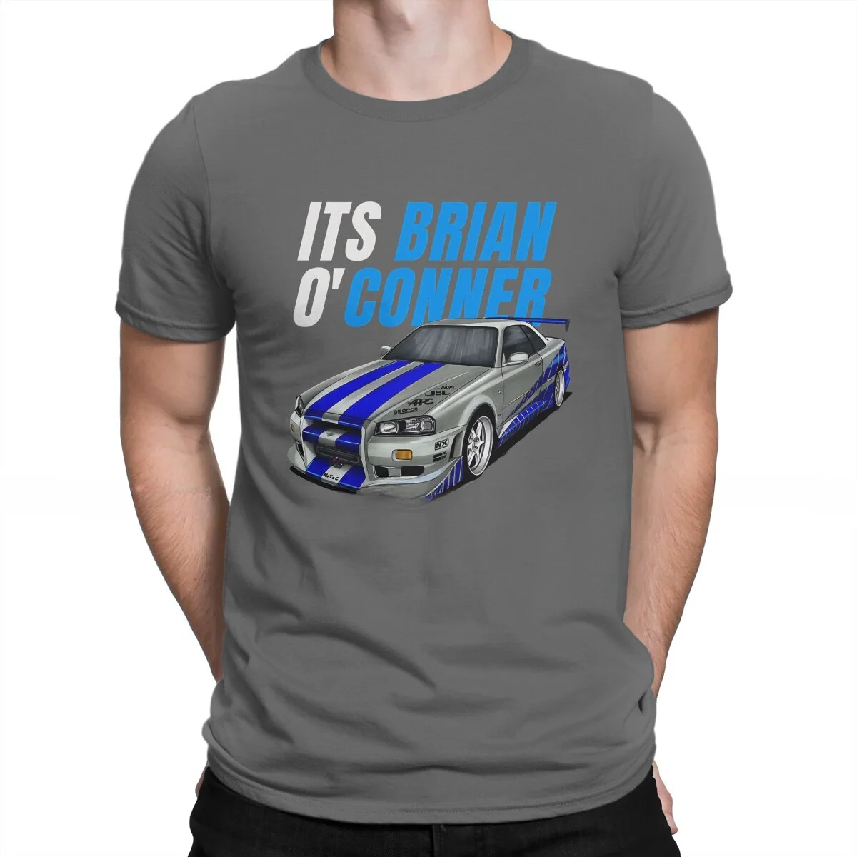 The Fast And The Furious Crewneck TShirts Its Brian o Conner Print Men\'s T Shirt Hipster Tops Size S-5XL vintage Summe MAN