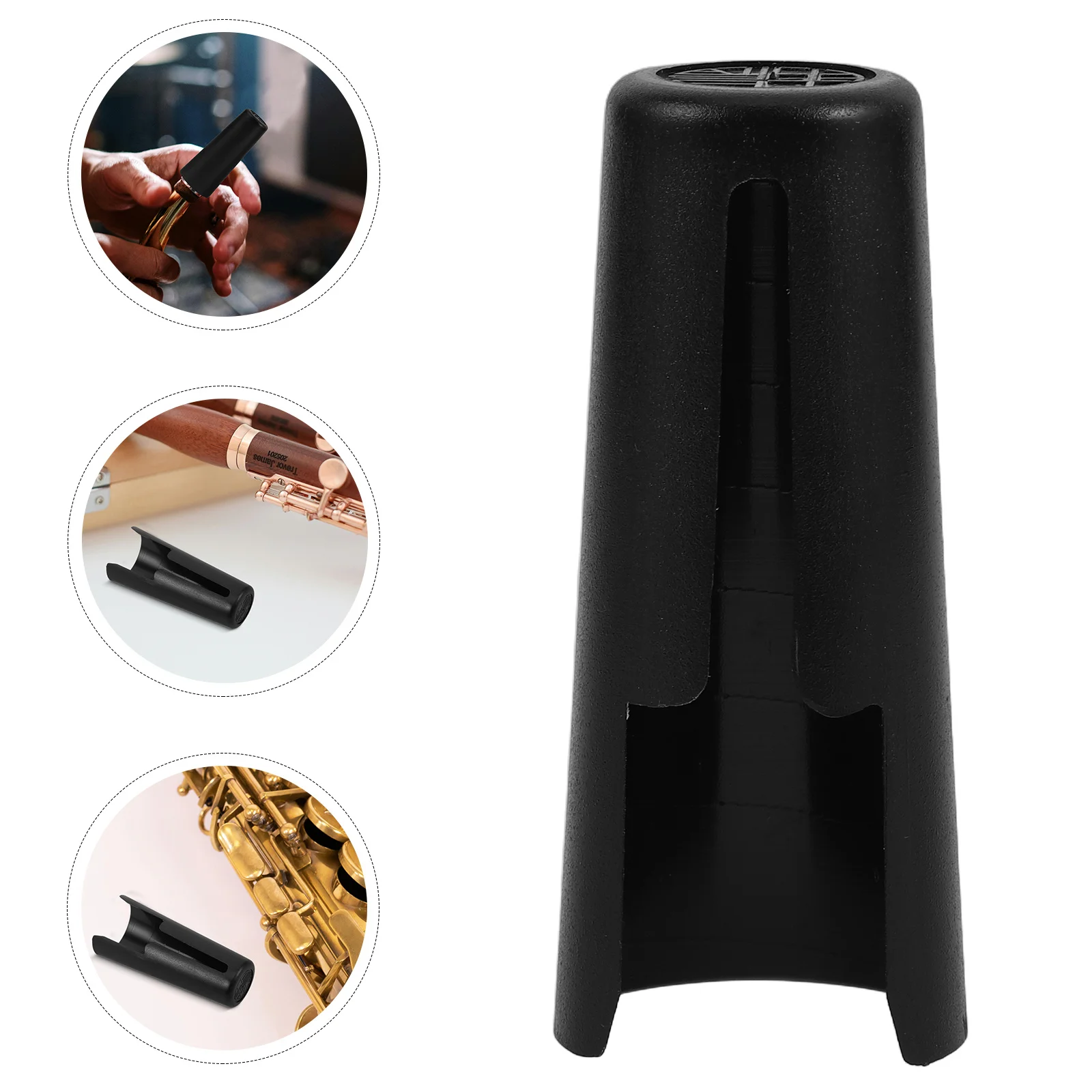 

Saxophone Accessories Alto Mouthpiece Caps Wind Instrument Parts and Plastic Clarinet for Pitch