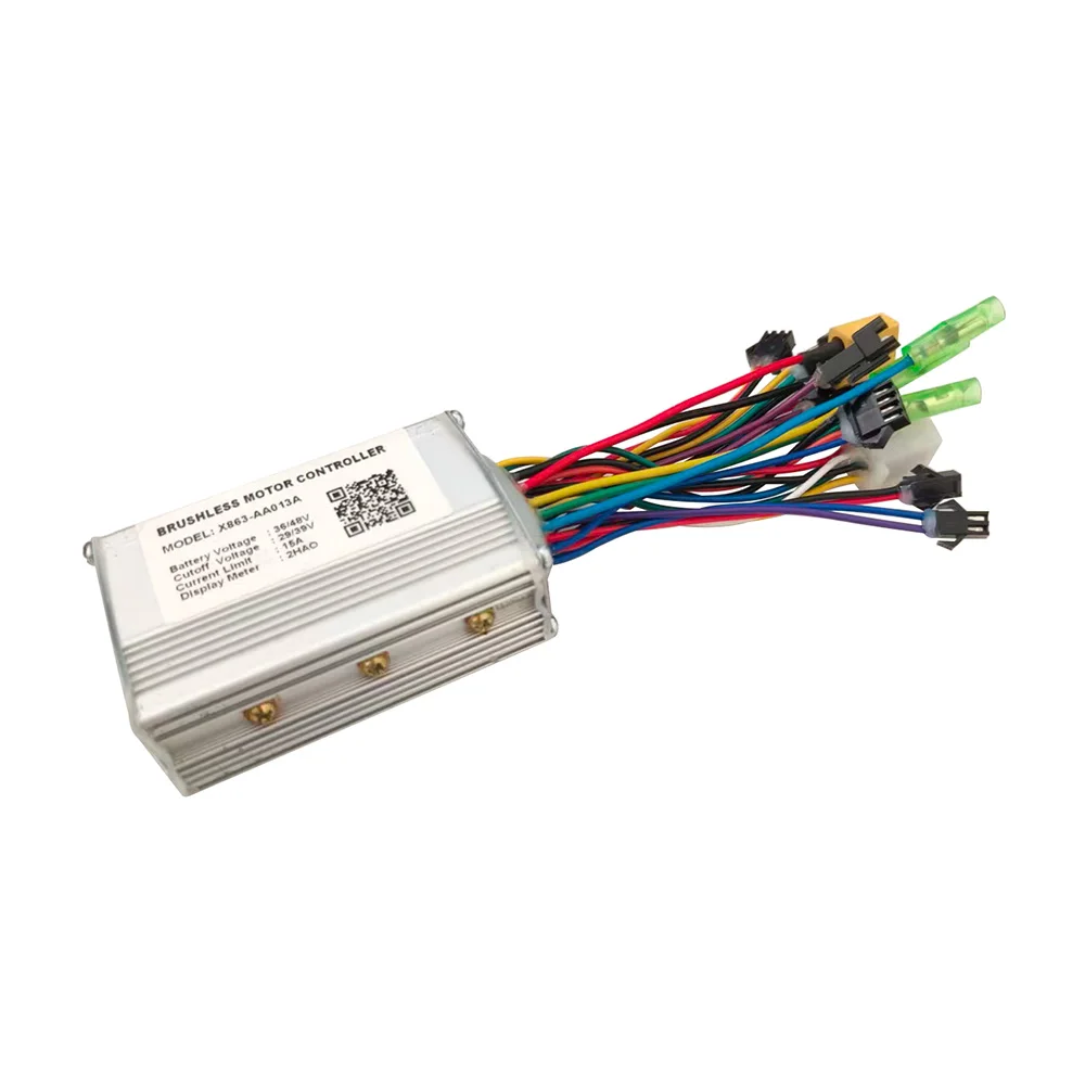 

Ebike Brushless Motor Controller X863-AA013A 36V/48V 15A for 2HAO Display Electric Scooters MTB Accessories Speed Controller