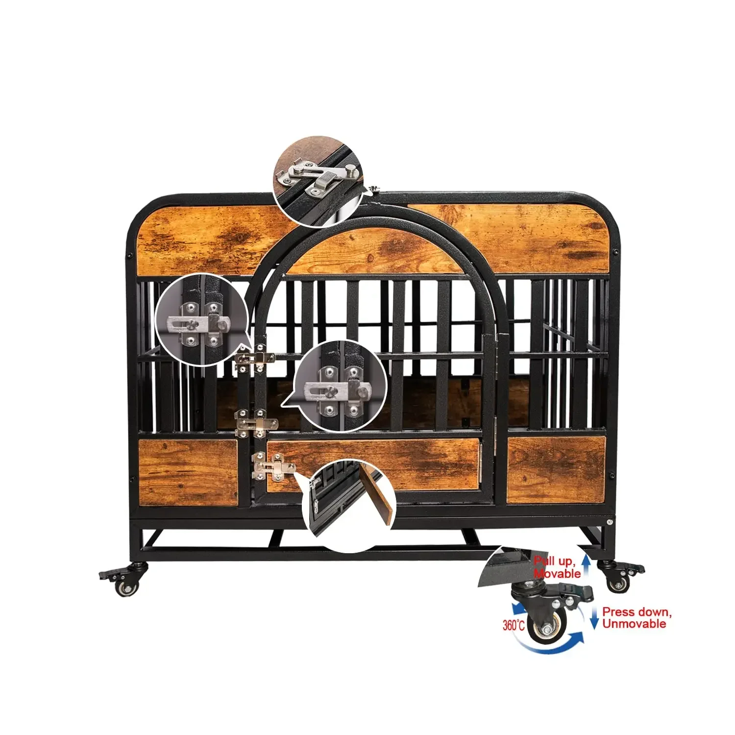 

#V For New Innovation Wood Board Heavy Dute Large Dog Crate Indoor Dog Cage for Large Dogs with Best Price