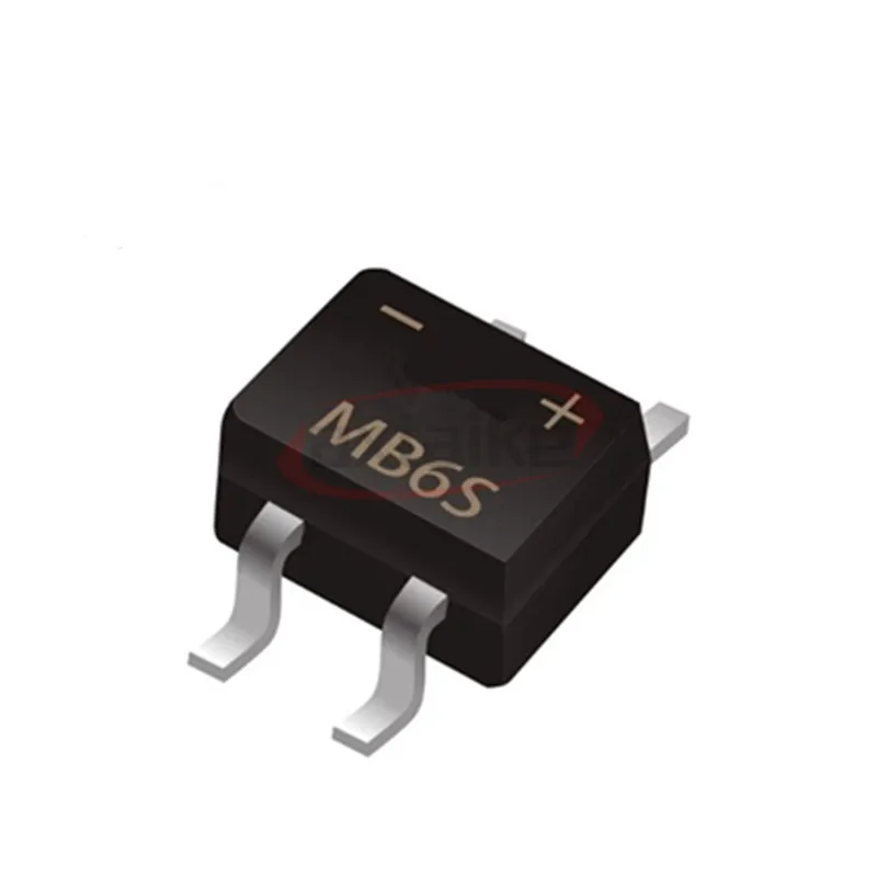 50PCS  MB6S MB6F MB8S MB10S MB10F SOP-4 Ultra thin rectifier bridge stack 1A/1000V Brand new quality assurance