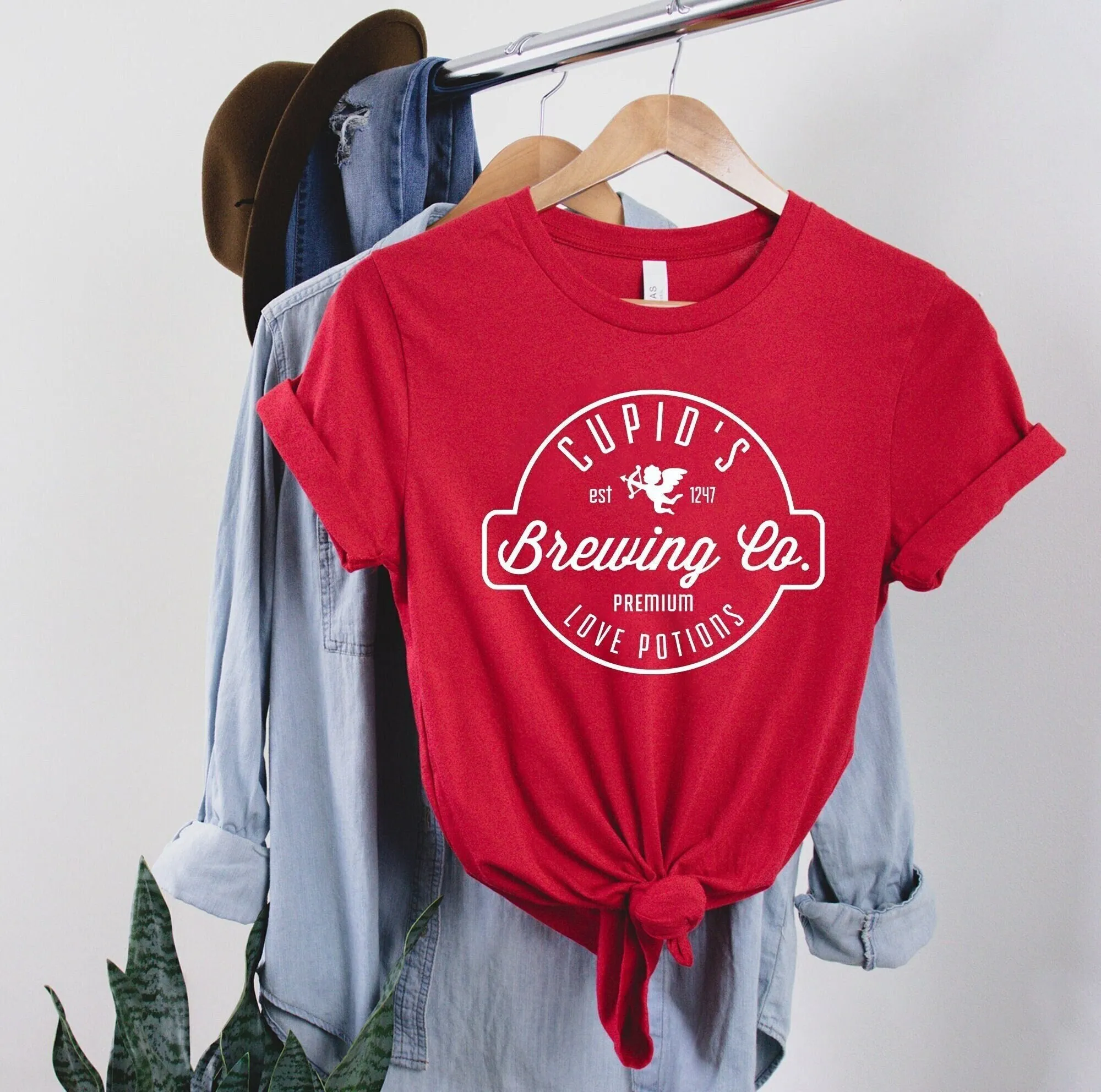 Cupid's Brewing Co T Shirt Premium Love Potions Cupid Valentine's Day Valentine Couple