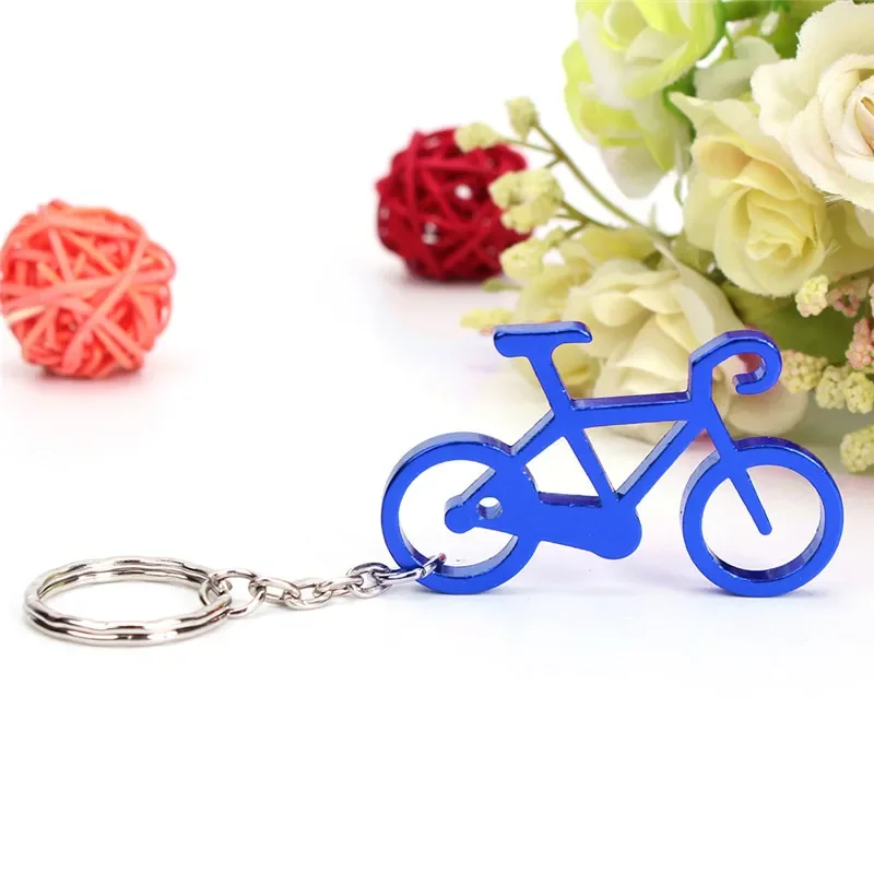 1pcs Multi Bike Bicycle Keychain Keyring Bottle Wine Beer Opener Tool Muilti Colors Outdoor EDC