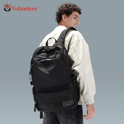 VOLUNTEER Men's Travel Laptop Backpack Fashion Oxford Cloth Waterproof Business Backpack Men Large Capacity Schoolbag1825-13