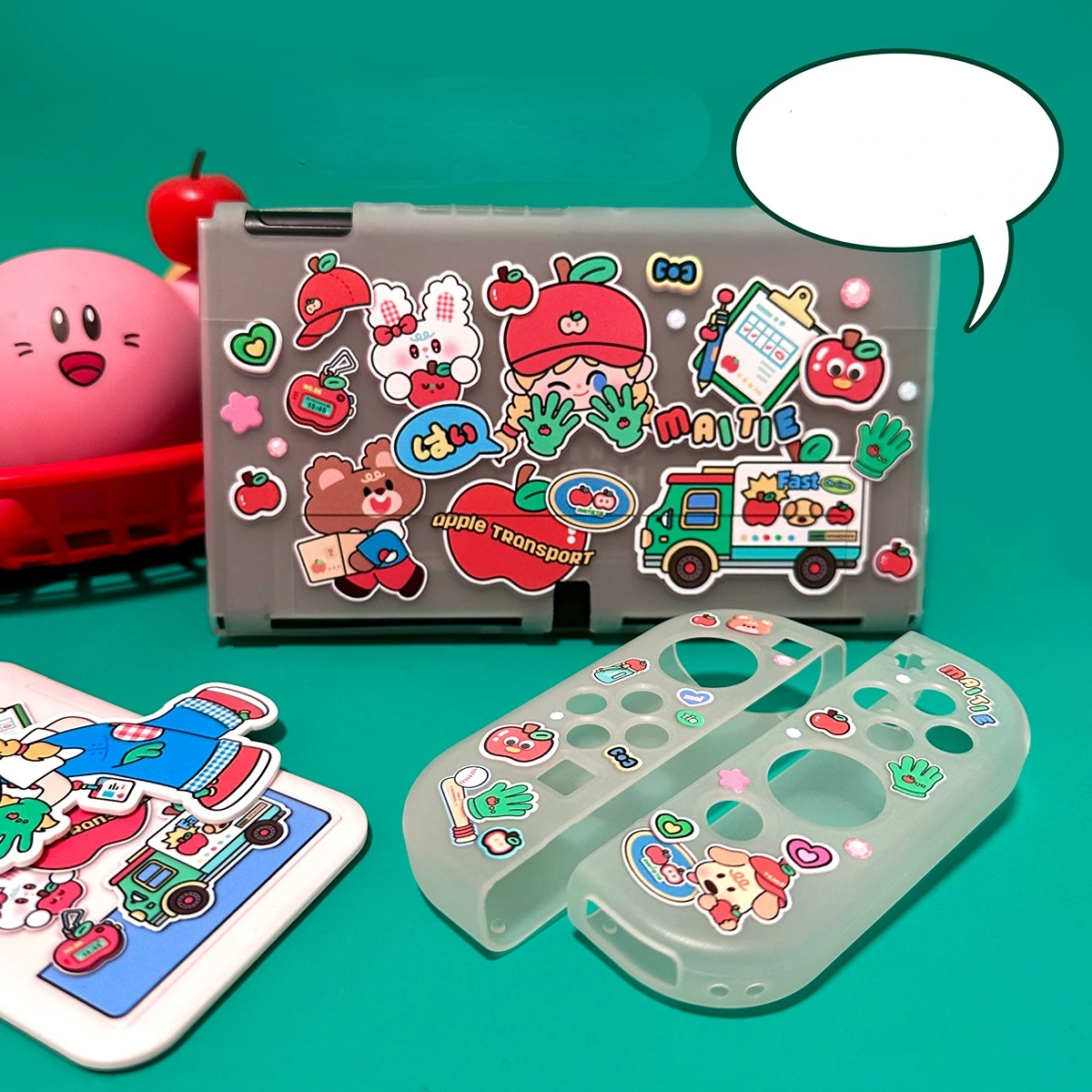 Untuk Nintendo Casing Pengganti Aksesori Casing Pelindung Silikon Lunak Sampul Lembut TPU Kawaii untuk Beralih Aksesori Konsol Game