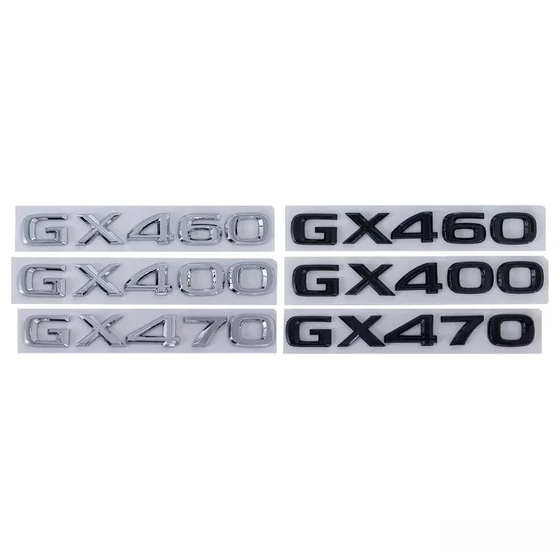 ABS Car Fender Sticker Rear Trunk Decal for Lexus GX470 GX400 GX460 Badge CT200h GC GS LC LS LX NX Auto Body Emblem Accessories