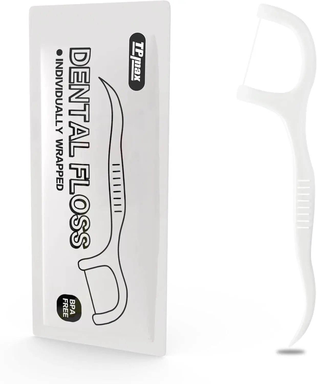 

500 Individually Wrapped Dental Flossers, Travel & Office Floss Picks, Smooth Flat Wire for Tight Teeth