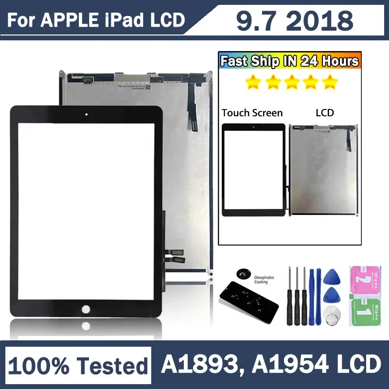 

GEFENSI Новый ЖК-дисплей для Apple iPad 9,7 2018 A1893 A1954, дигитайзер сенсорного экрана, ЖК-дисплей для Apple IPad 6, ЖК-дисплей 6-го поколения
