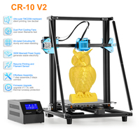 Creality CR-10 V2 3d printer upgrade CR-10S with resume printing, filament detect, MeanWell power, all metal extruder