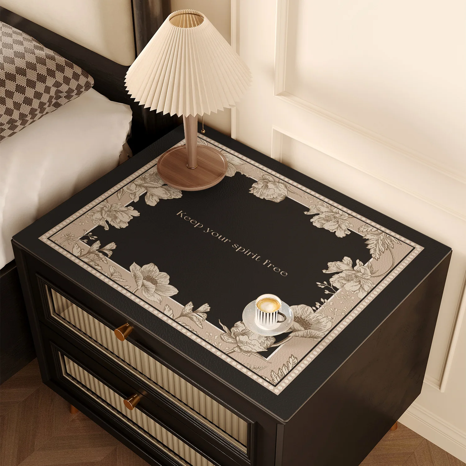 

Новая водонепроницаемая скатерть-мат для американского стола, не требующая стирки, класса люкс, из кожи, европейский стиль, 2026 год