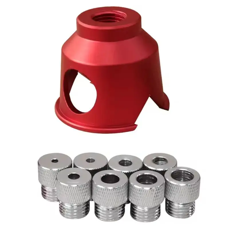 

ABUH-8 Steel Drill Bushings Vertical Drill Guide Pocket Hole With 3-10Mm Drill 90 Degree Straight Hole Drilling Positioner