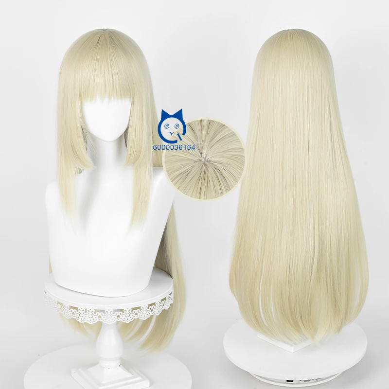 Hot Anime Attack OnTiiitan Ymir Cosplay Pale Gold 70cm Long Wig with Rose Intranet Heat Resistant Synthetic Hair Party Comic Con