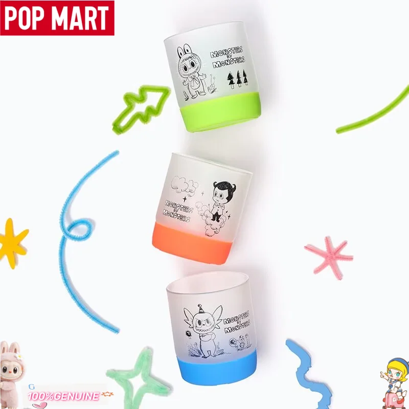 

POP MART The Monsters: Мини-стаканы-сюрпризы к 10-летию (300 мл) – Коллекционная таинственная коробка с тематикой Labubu, праздничный подарок