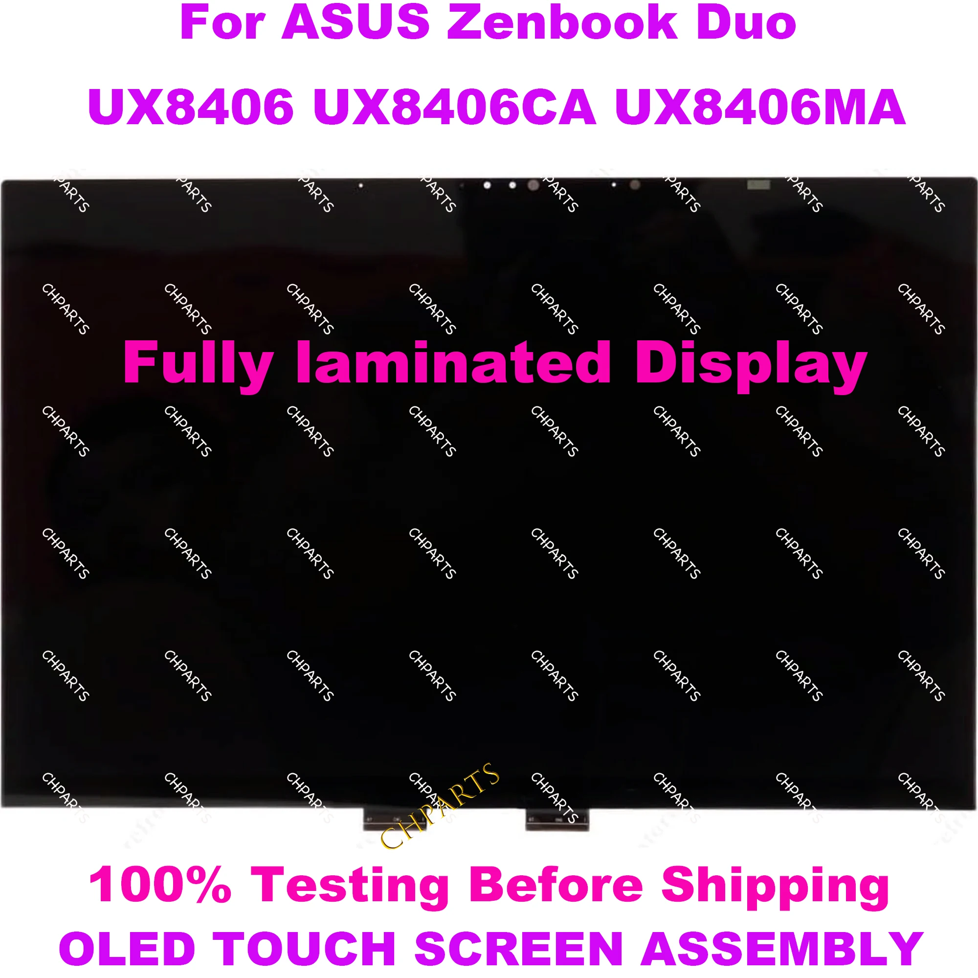 

14" Replacement for ASUS Zenbook Duo UX8406 UX8406CA UX8406MA OLED 2.8K 2880×1800 LCD Touch Screen Assembly