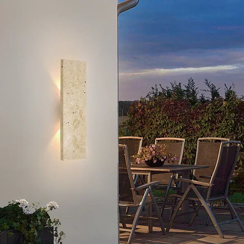 

Cloudstone Waterproof Light Striped Natural Stone Wall Light Suitable For Living Room Kitchen Villa Bedroom Lighting Fixtures