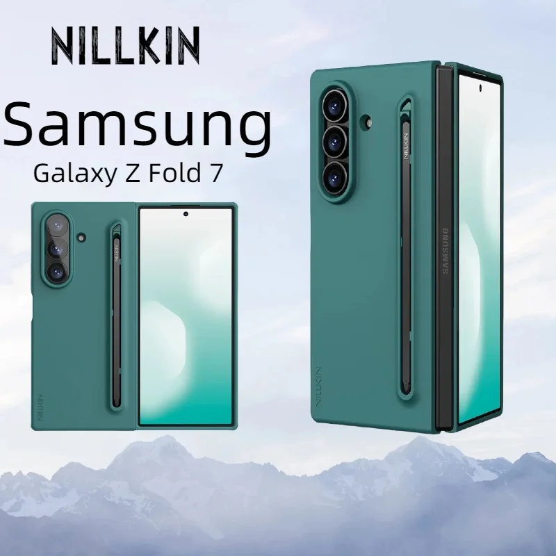 

Чехол Nillkin для Samsung Galaxy Z Fold 7 Fold 6 5G, мягкий сенсорный гибкий силиконовый чехол Pure Fold с таможенным покрытием S-Pen, чехлы для телефонов