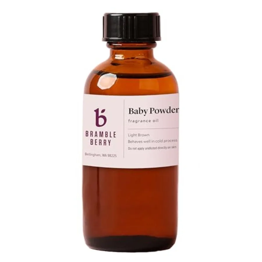 Aceite Aromático con Fragancia a Talco para Bebé, 2 oz, Aroma Clásico a Talco con Notas Florales Suaves y Vainilla para Jabones, Velas y Bombas de Baño