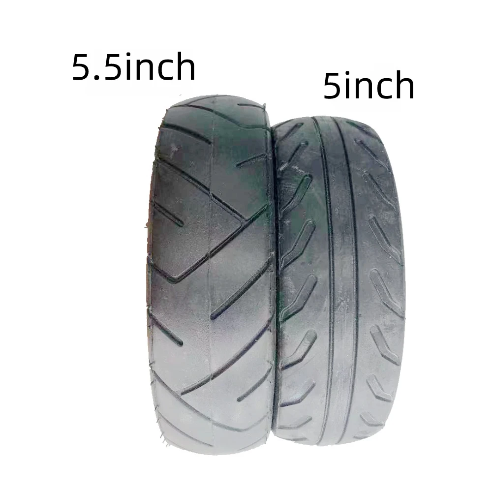 5 Inch 5.5 inch  Solid Wheel 5.5x2 5x2 Solid Tire with Rim for Electric Vehicles Robots Drone Scooter