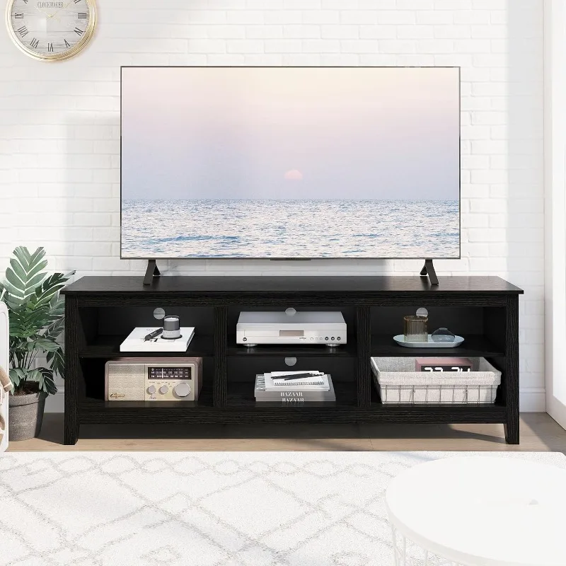 TV Stand for 75 inch TV with Storage,Modern TV Entertainment Center for Bedroom,TV Media Console Table ,63 inch