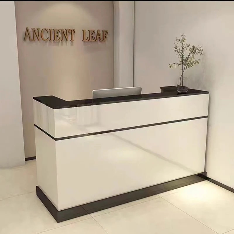 

Modern Office Reception Desk Counter Aesthetic European Luxury Trendy Reception Desk Counter Decorations Beauty Salon Furniture