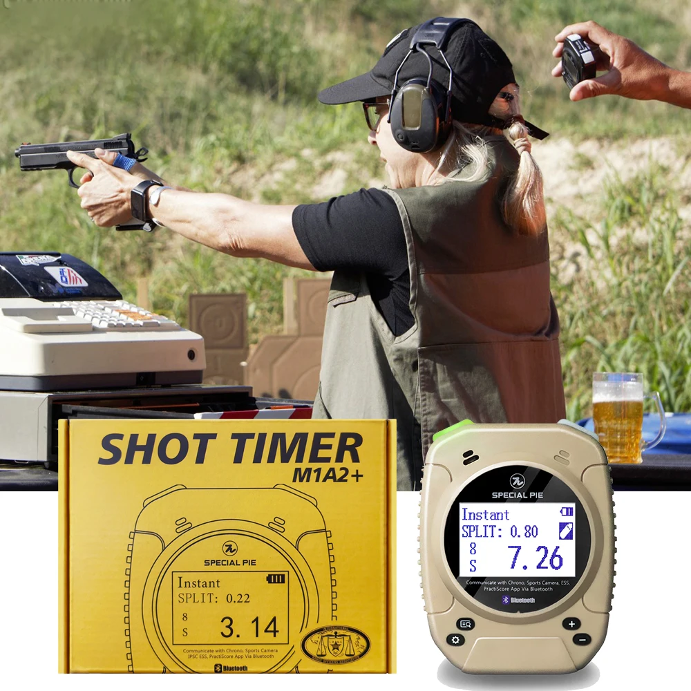 

Professional IDPA Shot Timer with Multilingual Support - Precision Timer for Steel Challenge & Airsoft Training