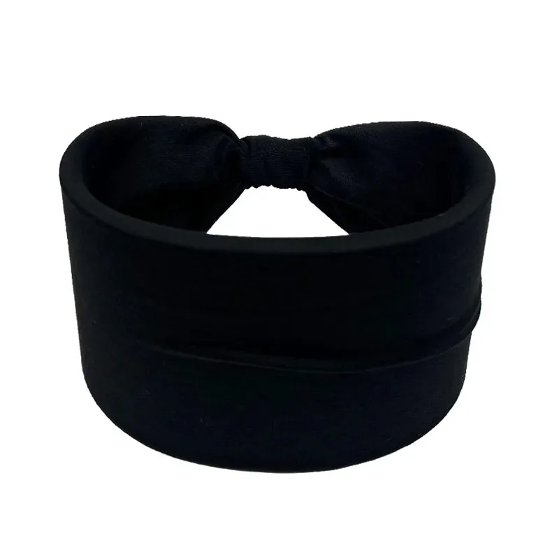 6pcs set, fashionable wide sideband elastic knotted headband suitable for yoga gym sports, fashionable non slip headband