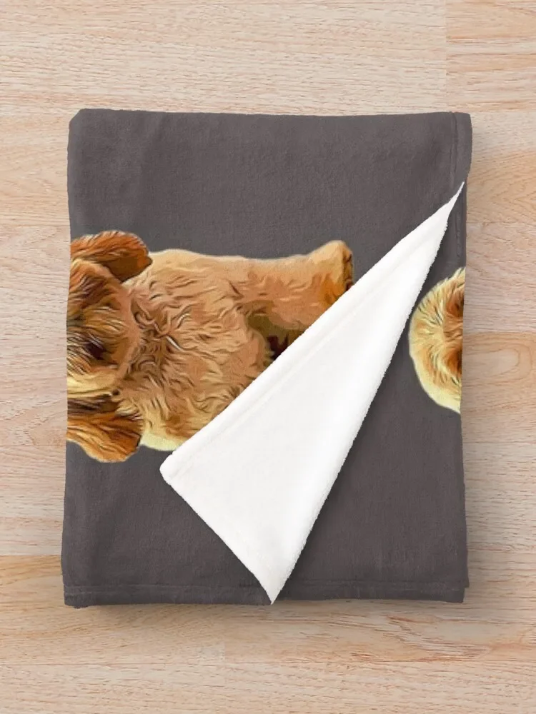 Cavapoo Doodle Cavoodle Cockapoo Goldendoodle labradoroodle Puppy Dog Throw coperta divani decorativi letto plaid coperte estive