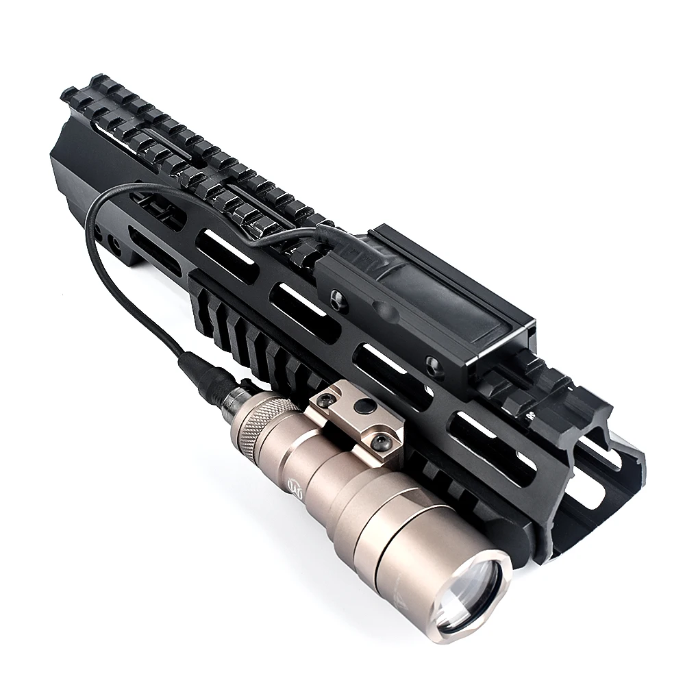 Surefir-linterna táctica M300 M300A SF Fit 20MM Rail MLOK Mount KEYMOD Base Weapon Airsoft Hunting Scout LED Gun Mini Light