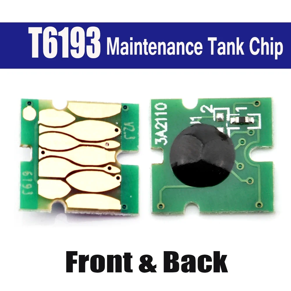 T6193 Maintenance Tank Chip For Epson T3000  T3200 T5200 T7200 F6000 F6070 F6080 P10000 P10080 P20000 Waste Box Chip