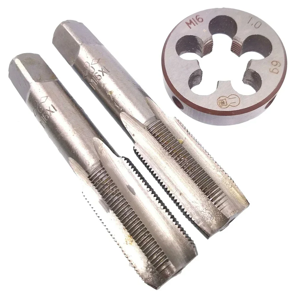 

Tap & Die Set HSS M16x1mm Taper & Plug Tap & M16 X 1mm Die Metric Thread Right Hand HSS Screw Tap Drill Bit Set Hand Tools