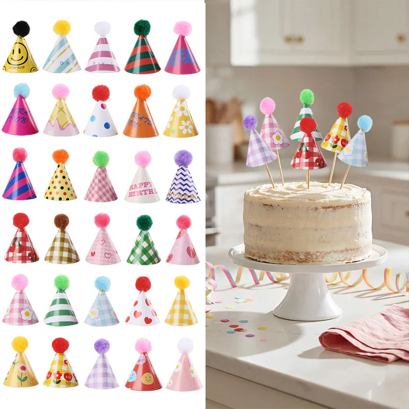 15/30Pcs Mini Party Hats Cake  – обзор и цена Party Hat Cone