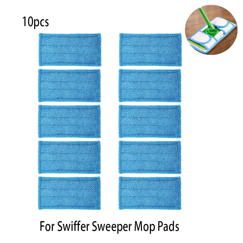 

10pcs Swiffer Sweeper Steam Cleaner parts Mop Pads for Swiffer Sweeper WetJet Mop Cloths Replacement Accessory