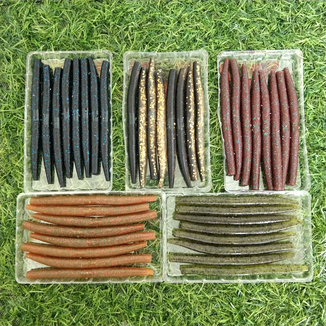 

40 шт., мягкая искусственная приманка, 11 см, 5,7 г
