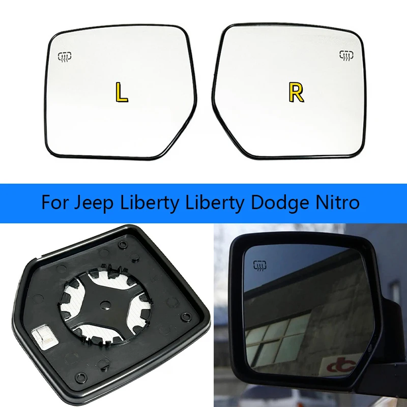 Car mirror For Jeep Liberty Liberty（2008-2012） Dodge Nitro（2007-2010） lens reverse rearview mirror mirror heating glass