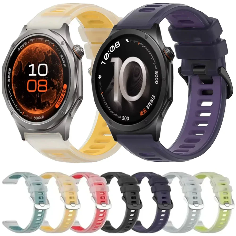 20/22mm Translucent Silicone Strap for OPPO Watch S X3 X2 X Replacemen Accessories Belt for Oneplus Watch 4 Lite 3/2/2R Correa