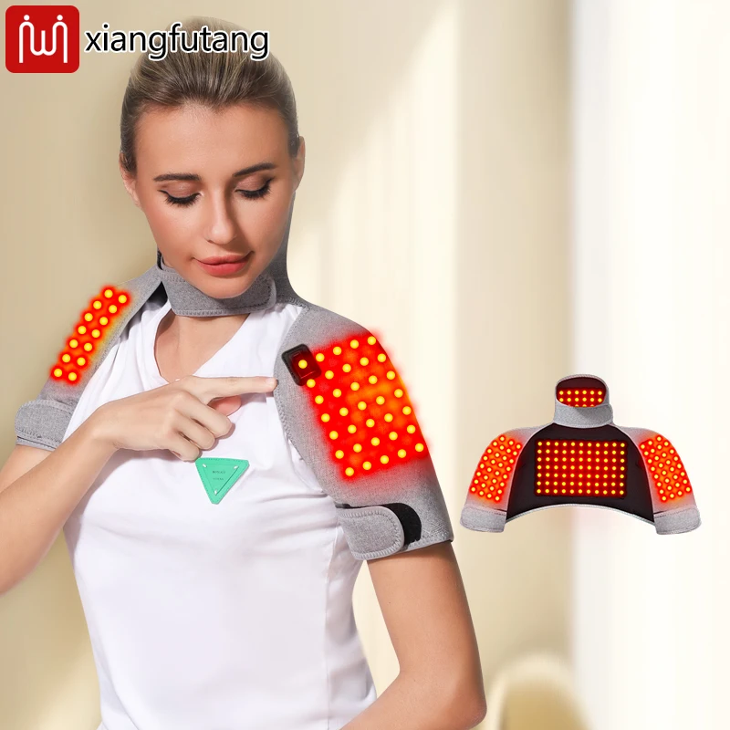 

Shoulder Massager-3-Gear Red Light Heat&Vibration, Relieves Muscle Pain,Arthritis, Aids Sports Recovery,For Fitness Fans&Seniors