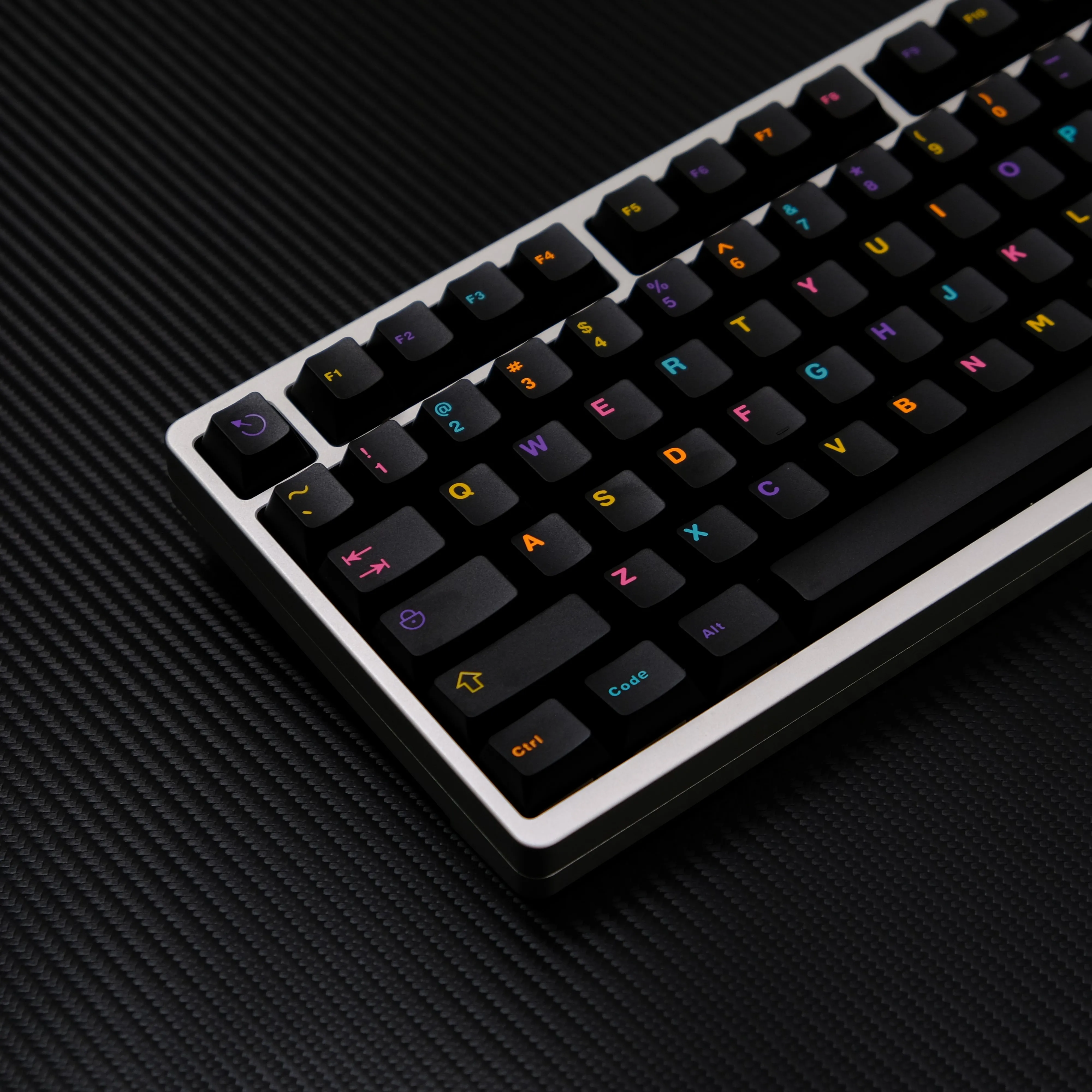 Original height 121 keys ABS two-color underground world black multicolored series 4 keycaps