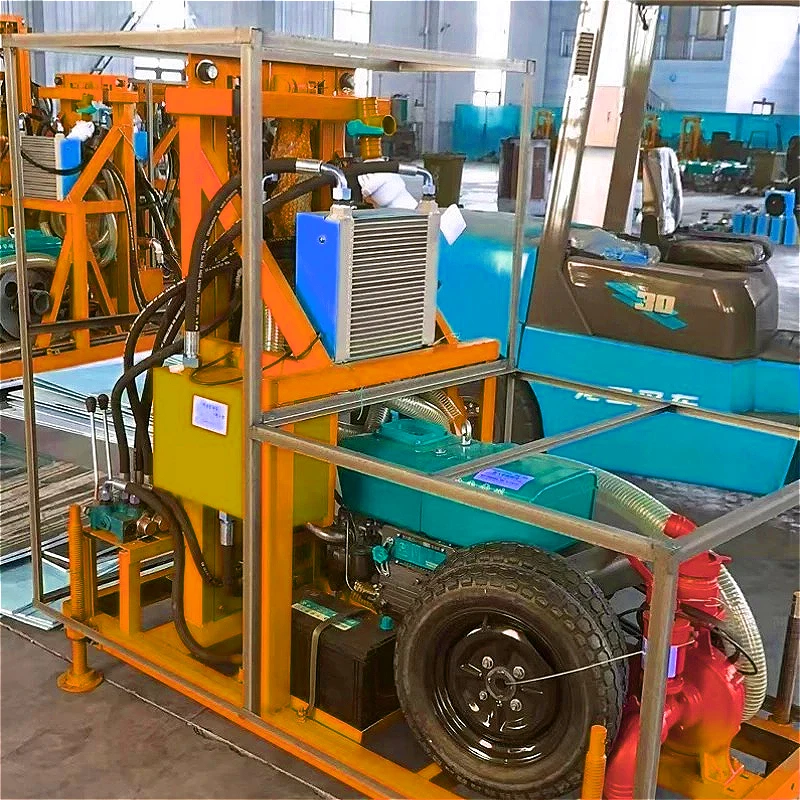 Low Price Water Well Drilling Rig Machine Small Popular Drill Rig 100m Depth Mini Water Well Drilling Rig Machine for Bulgaria