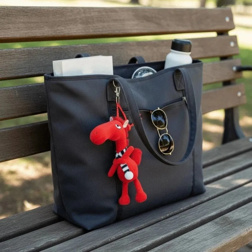 

Cartoon Horse Keychain Fantasy Style Stuffed Pony Plush Doll Ornaments Bag Hanging Charms Simulation Horse Toy Birthday Gift