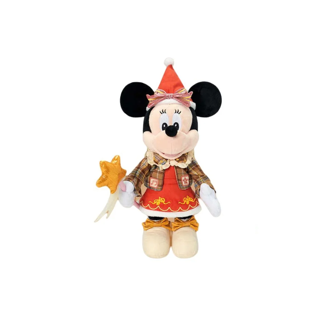 Disney 2024 Winter Mickey Mouse Collection Minnie Toy Cute Dolls Plush Doll H19cm Shanghai Disney 400060417860
