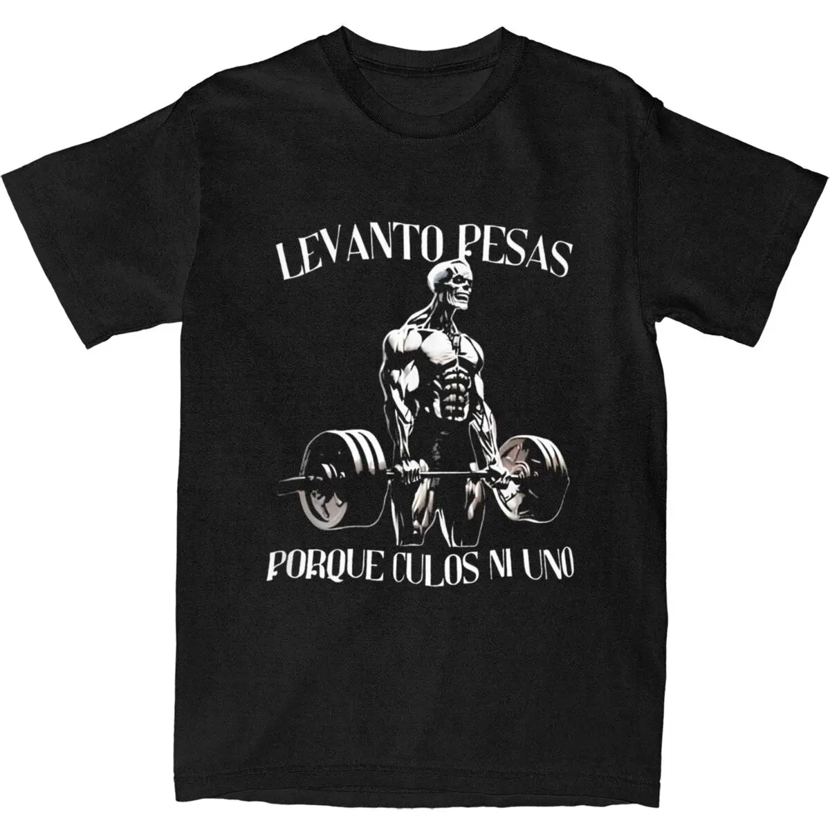 Camiseta Haikyuu Calacas Chidas gimnasio camisetas de algodón Levanto pesas porque culos ni uno moda camiseta hombres verano Y2K camisetas sueltas