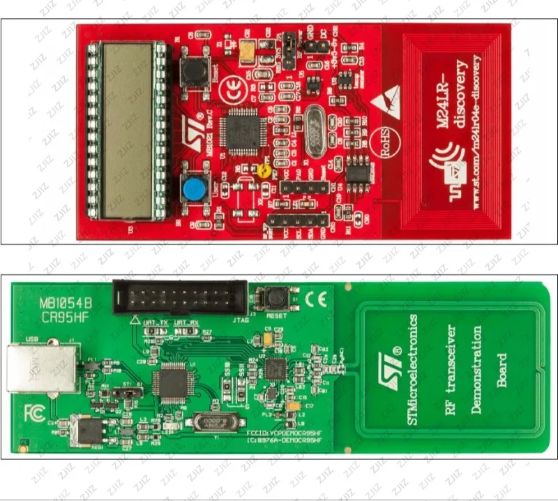 M24LR-DISCOVERY CR95HF Reader M24LR04E แท็ก NFC RFID Kit 13.56MHz ISO 15693/14443