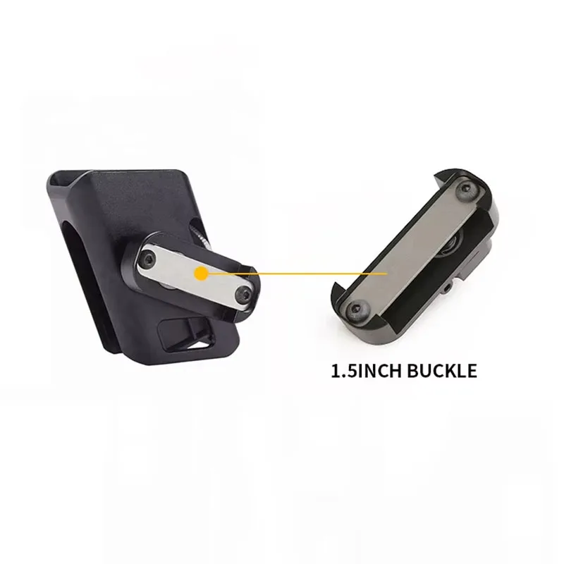 حقيبة مجلة تكتيكية سريعة السحب، ألومنيوم CNC، حافظة بمشبك حزام قابل للتعديل متعددة الزوايا لمسابقة الرماية IPSC USPSA #6