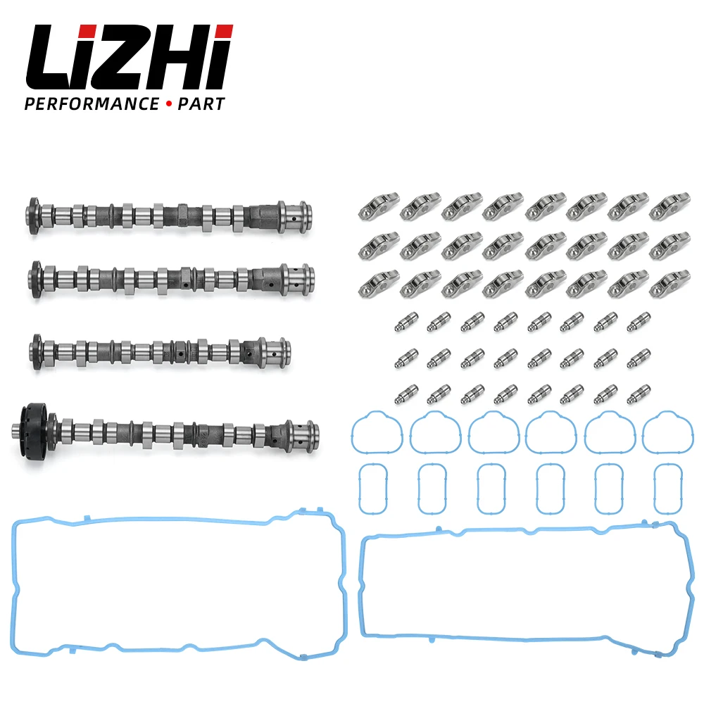 Engine Camshafts & Rockers Arms Lifters Kit for 11-16 Chrysler Dodge Ram Jeep 3.6L V6 5184377AG 5184378AG 5184296AH