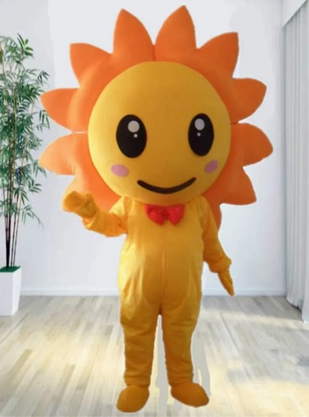 

Disney Sunflower Mascot Costume Cartoon Flower Plush Doll Adults Walking Cosplay Outfit for Halloween Christmas Party Props
