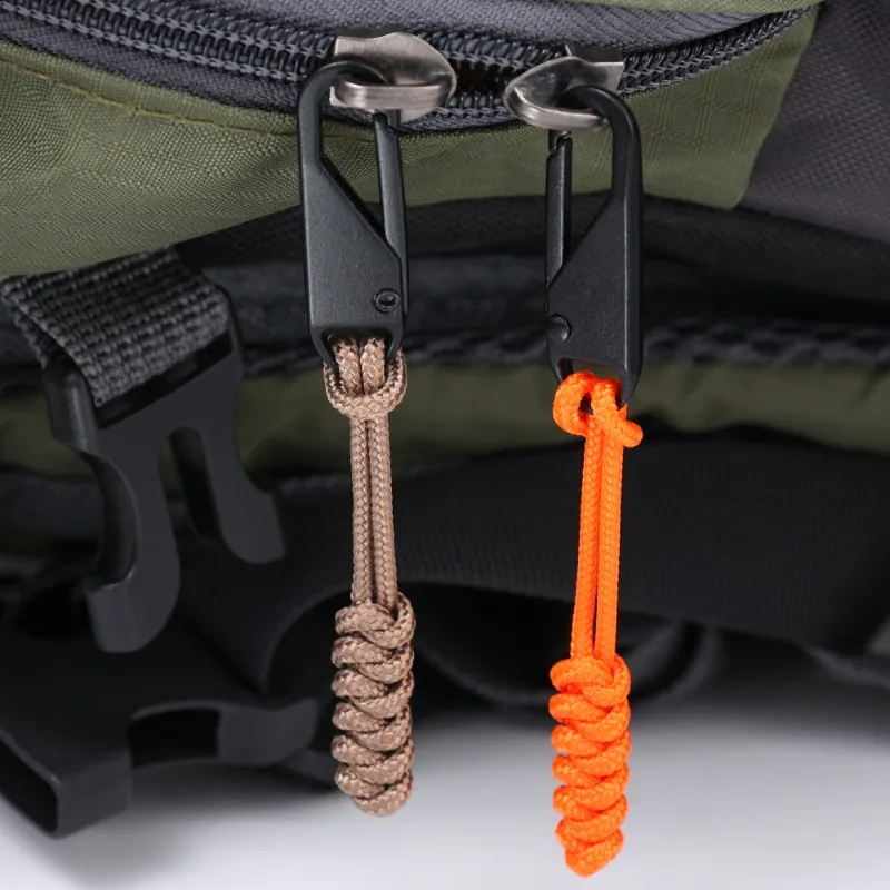 Universal Metal Zipper Pull Outdoor Bag Zipper Pull Head Umbrella Rope Woven Zipper Replaceable DIY Craft Sewing Tool Repair Kit