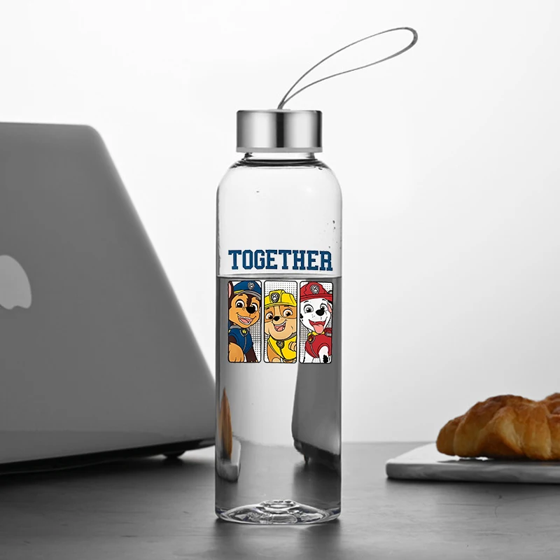 

400 мл щечий патруль стекло для питья мультфильм Скай Чейз принт пластиковая чашка для воды персонаж аниме портативная спортивная бутылка для воды подарки