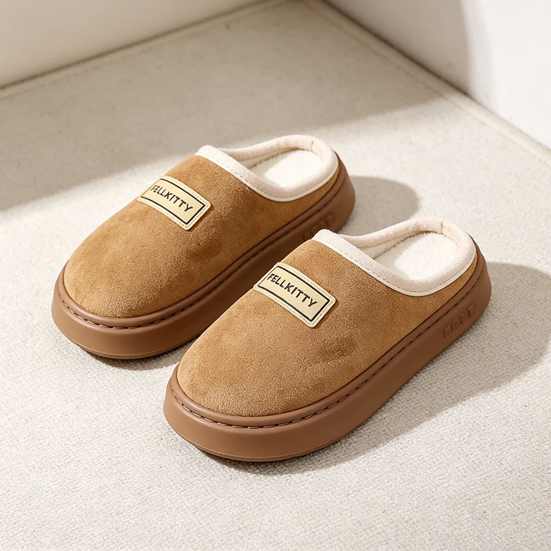 Women Shoes Mules - Winter Plush Women Slippers Home Flats