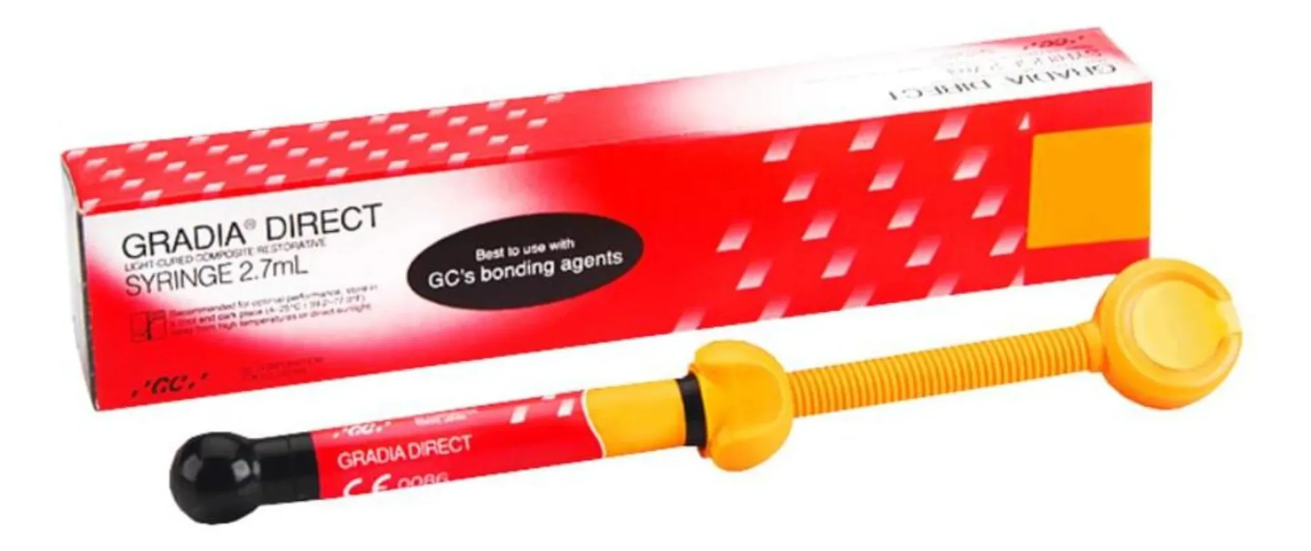 Dental GC Composite Nano Resin Syeinge GRADIA™ DIRECT  Filling Materials 2.7ml/Pc Photocuring Nursing Repair Dentistry Supplies